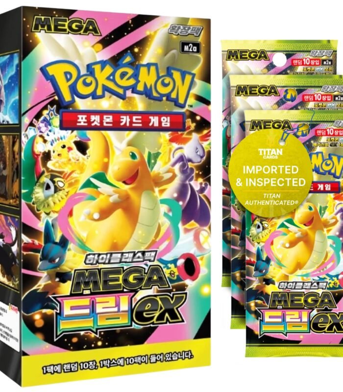 Ascended Heroes Mega Dream Boîte de booster coréen | 10 boosters | Cartes Pokémon coréennes | Série Mega Evolution | Authentifié Titan
